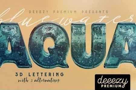 1810292 Aqua – 3D Lettering 2338447