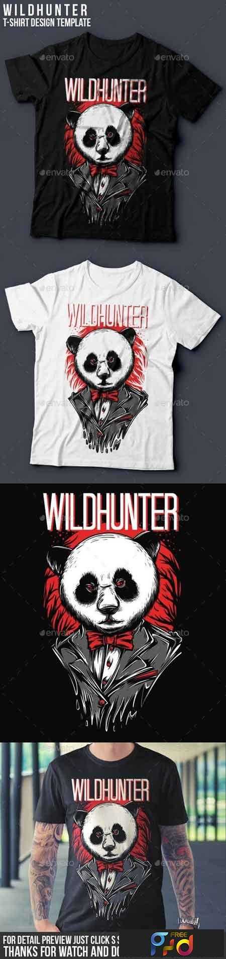 FreePsdVn.com 1811066 VECTOR wildhunter t shirt design 16347097