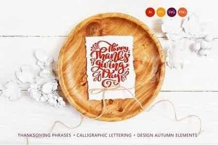 FreePsdVn.com 1811090 VECTOR happy thanksgiving vector pack 2871388 cover