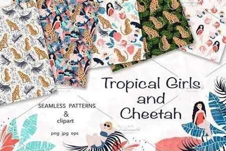 FreePsdVn.com 1811092 VECTOR tropical girls and cheetah 2872175 cover