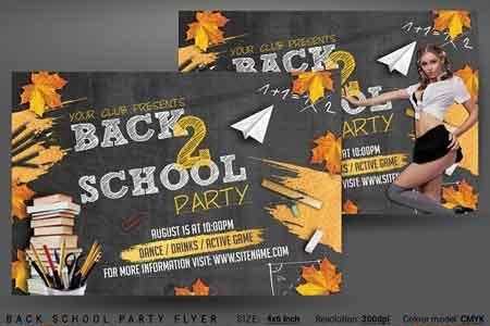 FreePsdVn.com 1811120 TEMPLATE back school party flyer 2872078 cover