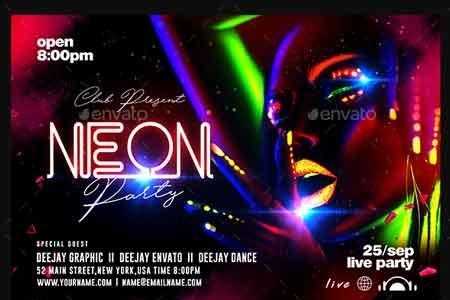 1811134 Neon Party Flyer 22471665
