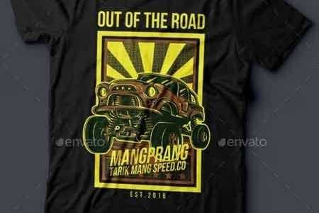FreePsdVn.com 1811187 VECTOR out of the road t shirt design 14869161 cover