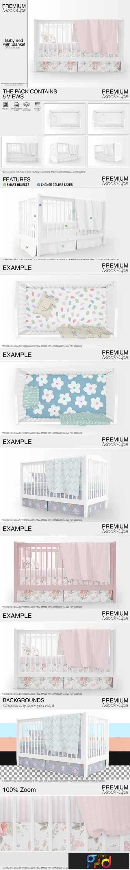 FreePsdVn.com 1811243 MOCKUP baby bed with blanket set 2880476