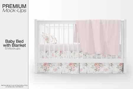 FreePsdVn.com 1811243 MOCKUP baby bed with blanket set 2880476 cover
