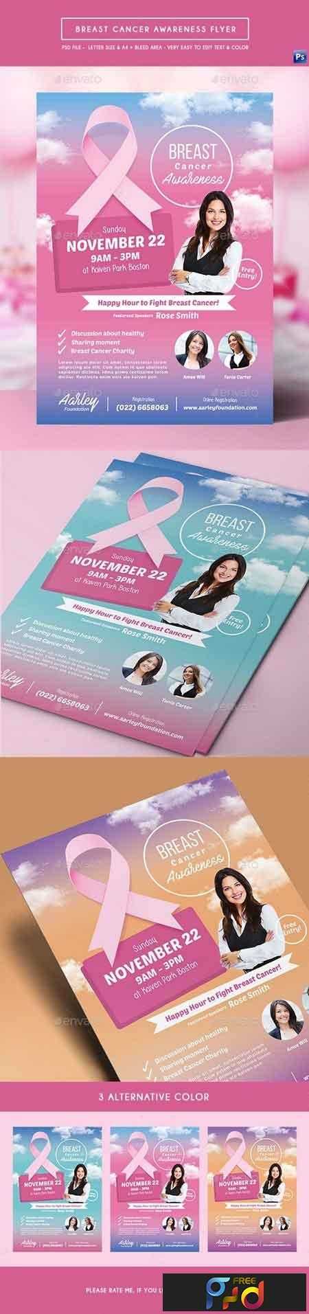 Breast Cancer Awareness Flyer Template Free from freepsdvn.com