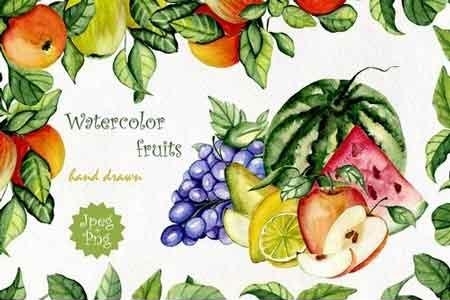 1812073 Watercolor fruits 542760