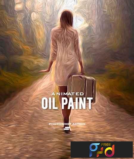 Gif Animated Oil Paint Photoshop Action