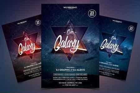 1812209 Over Galaxy – Event PSD Flyer 2127110