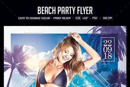Freepsdvn.com 1812313 Template Beach Party Flyer 22541859 Cover