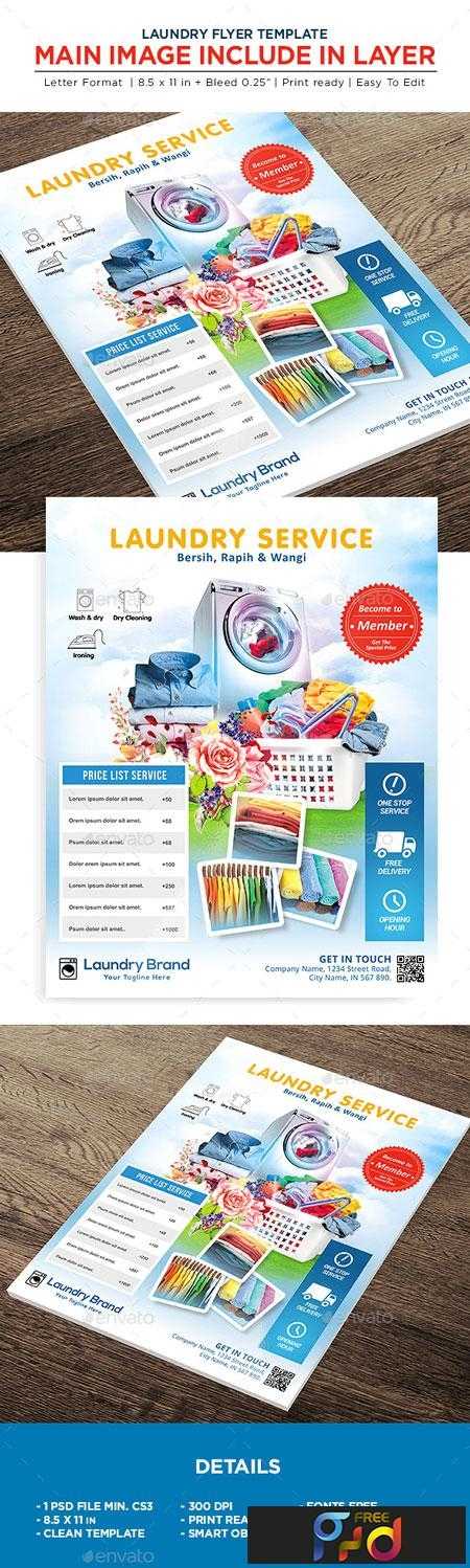 FreePsdVn.com 1812316 TEMPLATE laundry services flyer business flyer 22541864