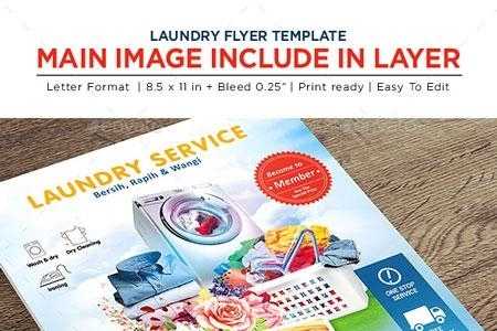 FreePsdVn.com 1812316 TEMPLATE laundry services flyer business flyer 22541864 cover