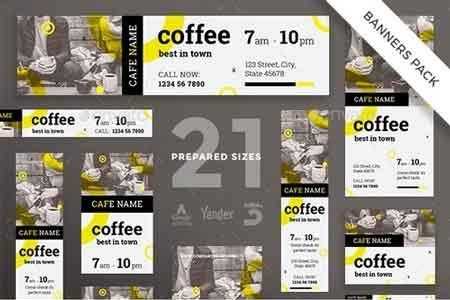 FreePsdVn.com 1812376 TEMPLATE coffee shop banner pack 20878063 cover