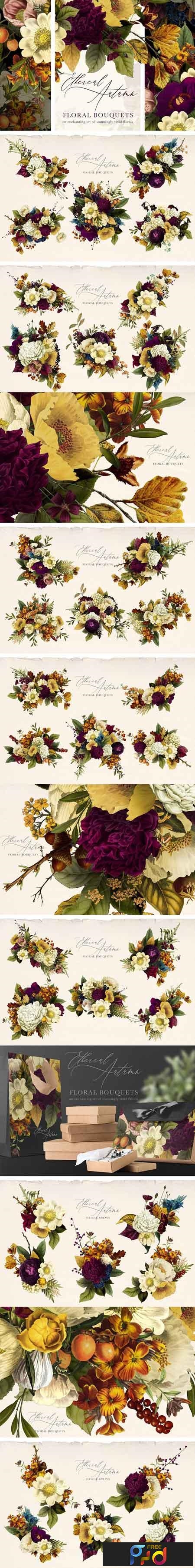 FreePsdVn.com 1813024 STOCK ethereal autumn floral bouquets 2888795
