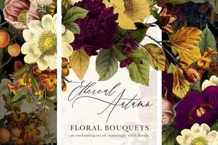 FreePsdVn.com 1813024 STOCK ethereal autumn floral bouquets 2888795 cover