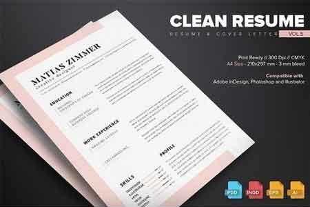 FreePsdVn.com 1813052 TEMPLATE clean resume template vol5 628694 cover