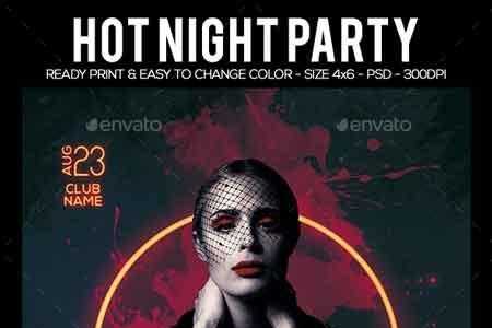 FreePsdVn.com 1813103 TEMPLATE hot night party flyer 22551581 cover