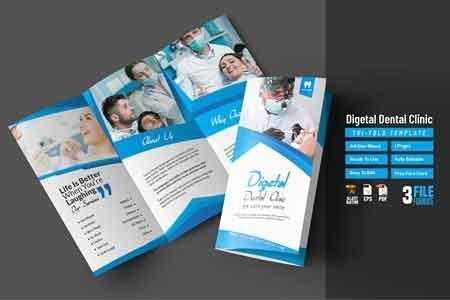 FreePsdVn.com 1813109 VECTOR digetal dental clinic tri fold 2838233 cover