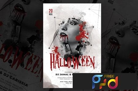 FreePsdVn.com 1813158 TEMPLATE halloween party flyer cover