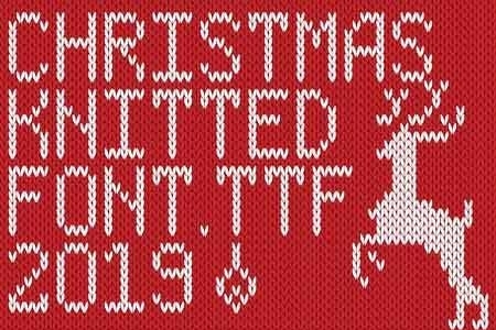 Christmas Knitted Font Ol Version 2.0 2981888
