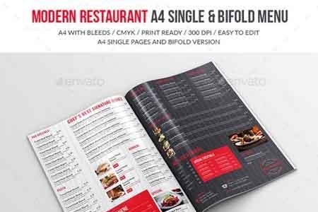 FreePsdVn.com 1813237 TEMPLATE modern restaurant a4 single and bifold menu 19268726 cover