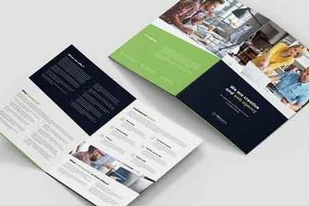 Brochure – Web Agency Bi-Fold A4 US