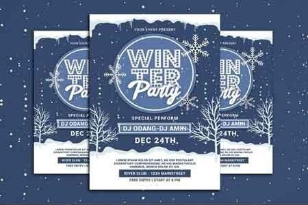 FreePsdVn.com 1814085 TEMPLATE winter party flyer 3060142 cover