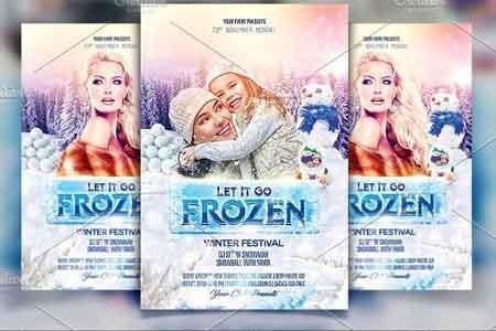 Frozen Winter Party Flyer 2964403