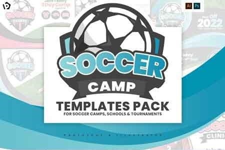 FreePsdVn.com 1814104 TEMPLATE soccer camp templates pack 2965867 cover
