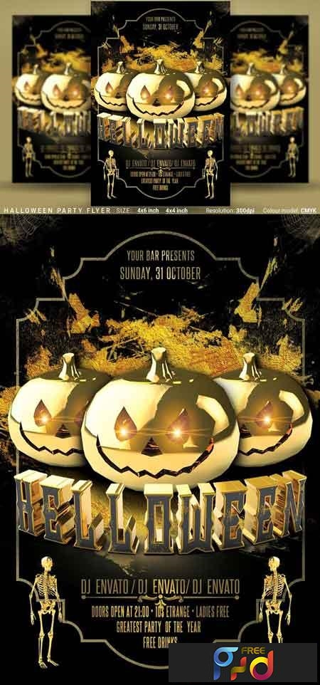 Halloween Party Flyer 3055502 1