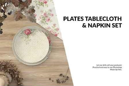 Plates, Tablecloth & Napkin Set 2946768