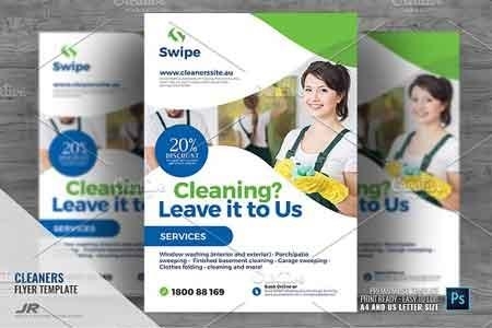 FreePsdVn.com 1814185 TEMPLATE cleaning company services flyer 2945756 cover