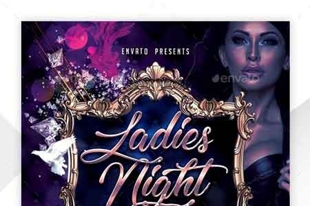 FreePsdVn.com 1814190 TEMPLATE ladies night flyer template 22660846 cover