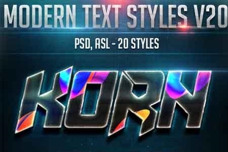 Modern Text Styles V20 22660555