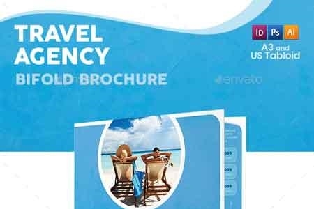 Travel Agency Bifold Halffold Brochure 5 22655582