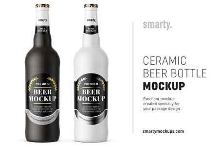 Download Ceramic Beer Bottle Mockup 2975541 Freepsdvn
