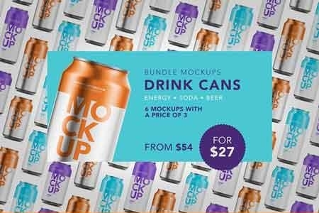 Drink Cans – Bundle Mockup 3060123