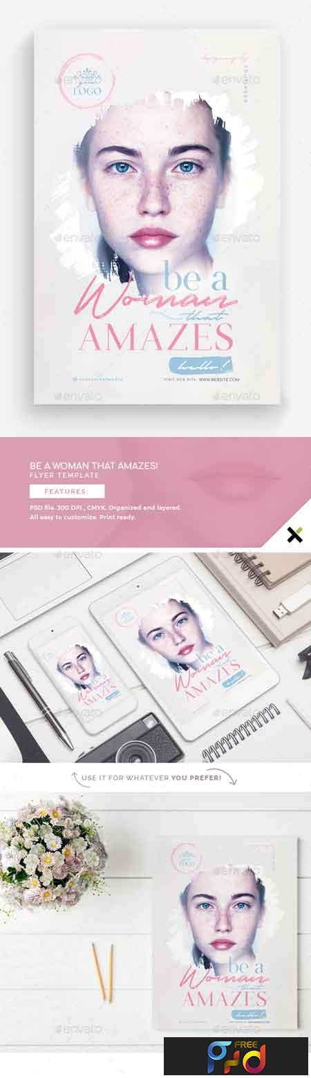 FreePsdVn.com 1815234 TEMPLATE be a woman that amazes flyer template 22712176