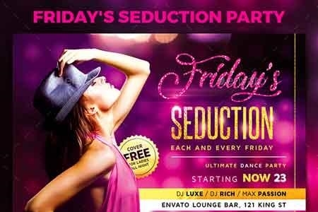 FreePsdVn.com 1815242 TEMPLATE fridays seduction party flyer 22712055 cover