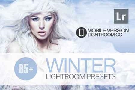 85+ Winter Lightroom Mobile bundle 3504099