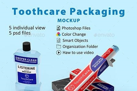 Toothcare Packaging Mockup 22723216
