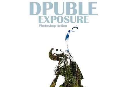 Double Exposure Photoshop Action 22786531