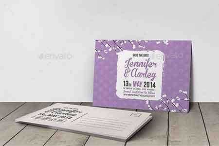 Wedding Invitation Post Card 6582074