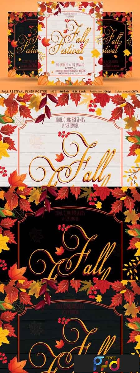 FreePsdVn.com 1816078 TEMPLATE fall festival flyer poster 3488124