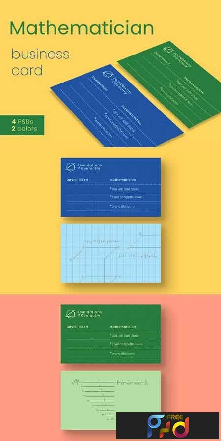 Mathematician Business Card Template