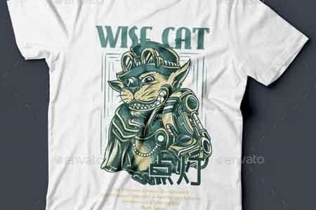 FreePsdVn.com 1816136 VECTOR wise cat t shirt design 22143150 cover