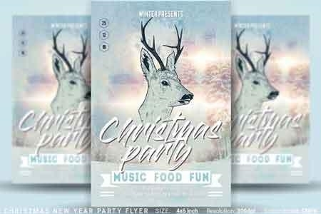 FreePsdVn.com 1816142 TEMPLATE christmas new year party flyer 3124766 cover