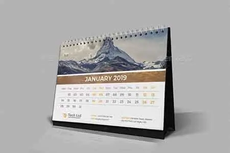FreePsdVn.com 1816194 VECTOR desk calendar 2019 22718666 cover