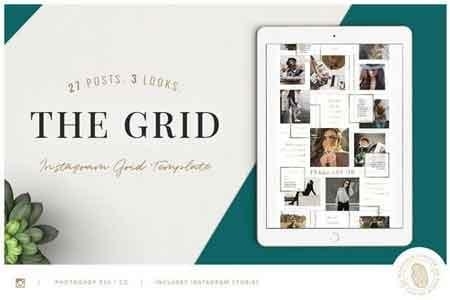FreePsdVn.com 1816248 SOCIAL the grid instagram posts layout 2688103 cover