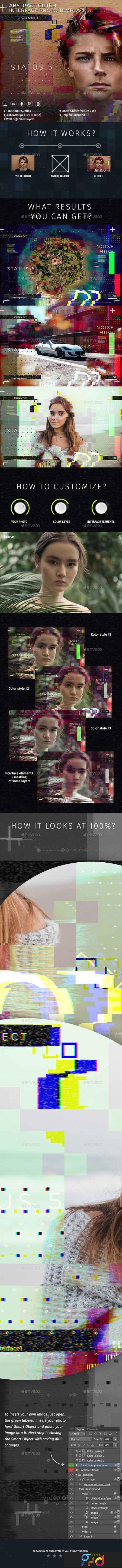 Abstract Glitch Photo Interface Template 22742649 1